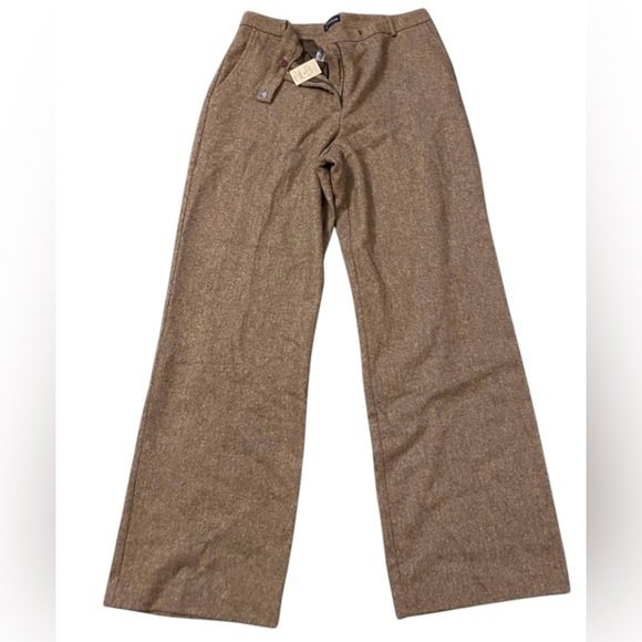 Ann Taylor Pants - Ann Taylor Vintage Brown 🟤 Tweed Trouser. Wool Blend, Fully Lined 14